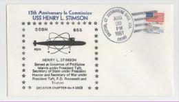 3 Verschiedene Naval Cover USS Henry L. Stimson SSBN 655 - Submarines