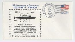 3 Verschiedene Naval Cover USS Henry L. Stimson SSBN 655 - Submarinos