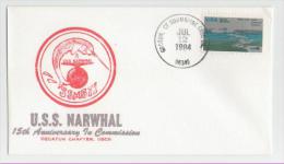 2 Verschiedene Naval Cover USS Narwhal SSN 671 - Sottomarini