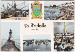 CPSM - GF - Multi Vues - La Turballe (Loire Atl.) Le Port - Le Phare - Débarquement Des Sardines - La Turballe