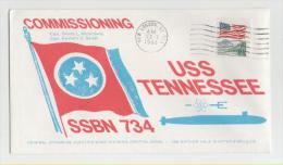 2 Verschiedene Naval Cover USS Tennessee SSBN 734 - Submarines