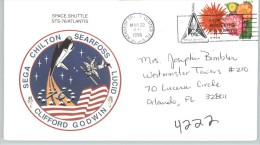 080318 LAUNCH STS - 76 [SHUTTLE ATLANTIS] KENNEDY SPACE CENTER FL / MAR 2, 1996 / 32815 [COVER, ,PATCH & DESCR.] - Etats-Unis