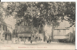 CPA  - Rivesaltes - Place De La Mairie - Animée - Café Debèze - Café De Lavenir - éditeur J. Fau à Perpignan - Rivesaltes