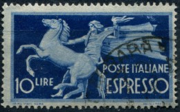 Pays : 247,04 (Italie: Royaume : Umberto II (1944-1946)  Yvert Et Tellier N°:  Ex   28 (o) - Poste Exprèsse
