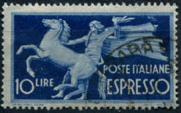 Pays : 247,04 (Italie: Royaume : Umberto II (1944-1946)  Yvert Et Tellier N°:  Ex   28 (o) - Eilsendung (Eilpost)