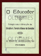 PORTUGAL - EVORA - O EDUCADOR - GRISELIA AFONSO DE CARVALHO - 1940 OLD INVOICE - Portugal