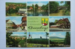 (5/5/35) AK "Braunlage" Heilklimatischer Höhenluftkurort, Oberharz, Mehrbildkarte Mit 8 Ortsansichten - Braunlage