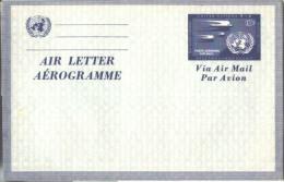 AEROGRAMME - AEROGRAM AIR LETTER - UNITED NATIONS NEW YORK - MINT  - 1951 - Luftpost