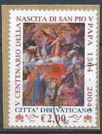 2004 VATICANO USATO S. PIO V 2,00 EURO - VV2-2 - Oblitérés