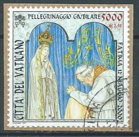 2001 VATICANO USATO PELLEGRINAGGI GIOVANNI PAOLO II 5000 LIRE - VV2-5 - Used Stamps