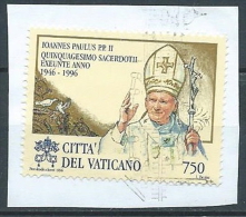 1996 VATICANO USATO ORDINAZIONE SACERDOTALE 750 LIRE - VV2 - Used Stamps