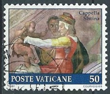 1991 VATICANO USATO CAPPELLA SISTINA 50 LIRE - VV2 - Used Stamps