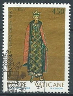 1988 VATICANO USATO BATTESIMO RUS DI KIEV 450 LIRE - VV2 - Used Stamps