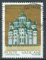 1988 VATICANO USATO BATTESIMO RUS DI KIEV 650 LIRE - VV2 - Used Stamps