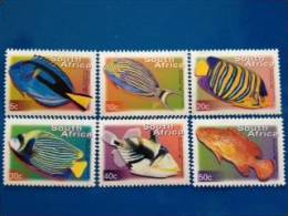 South Africa 2000 - 6 Marine Life Sealife Fish Animal Fauna RSA Definitive Stamps MNH SACC 1288-93 SG 1205-10 - Neufs