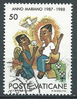 1988 VATICANO USATO ANNO MARIANO 50 LIRE - VV2-2 - Used Stamps