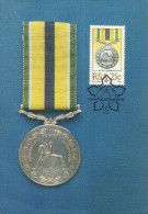 South Africa 1984 Medals ,Barry Jackson, Maximum Card - Usati