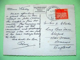 Switzerland 1972 Postcard "Gersau Lake Ship" To England - Houses Gais - Storia Postale