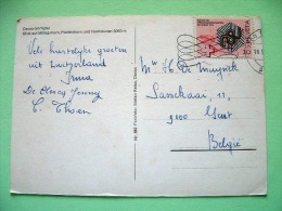 Switzerland 1974 Postcard "Davos Mountains" To Belgium - Ski Sport - Briefe U. Dokumente