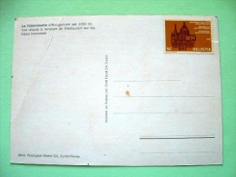 Switzerland 1975 Unused Postcard "La Videmanette Mountains" - Architecture Stamp - Lettres & Documents