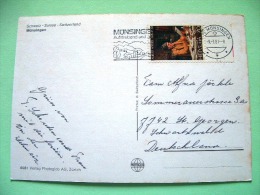 Switzerland 1981 Postcard "Munsingen" To Germany - Albert Anker Reading A Letter - Covers & Documents