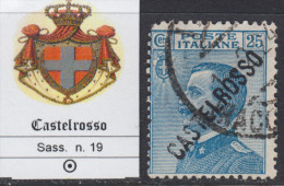 ITALIA - CASTELROSSO - N.19 - USATO - LUXUS GESTEMPELT - Castelrosso