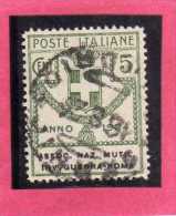 ITALIA REGNO 1924 PARASTATALI ASSOCIAZIONE NAZIONALE MUTILATI INVALIDI GUERRA ROMA CENT. 5 USATO USED - Franchigia