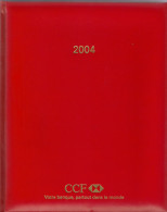 Agenda Vierge 2004.   Banque CCF Avec Logo HSBC.  Tranche Dorée. - Terminkalender Leer