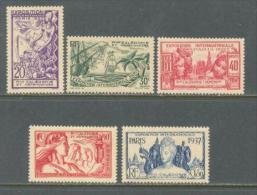 1937 NEW CALEDONIA WORLD EXPO PARIS MICHEL: 200-202, 204-205 MNH ** - Nuovi