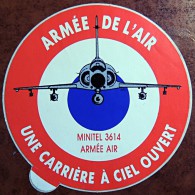 Autocollant Armée De L´air Pilote " Carrière à Ciel Ouvert " - Aviation