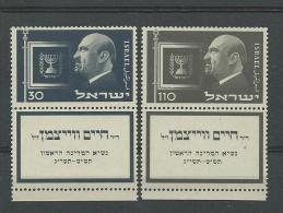 ISRAËL : ** N°62/63, TB - Unused Stamps (with Tabs)