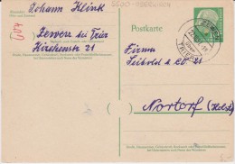 Bund Heuss P 31 PSt I Stempel Zewen ü Trier 1957 - Postcards - Used