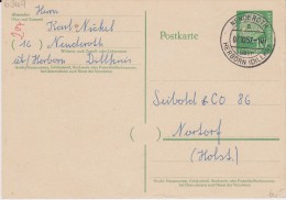 Bund Heuss P 31 PSt I Stempel Nenderoth ü Herborn 1957 - Cartes Postales - Oblitérées