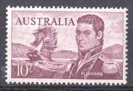 Australia 1963 Navigators 10/- Flinders Cream Paper MNH - Ungebraucht