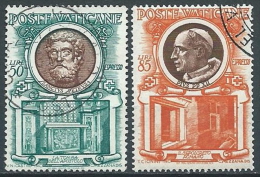 1953 VATICANO USATO EPRESSO I PAPI 2 VALORI - VV4 - Exprès