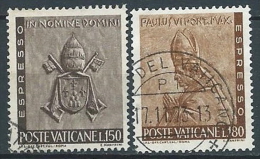 1966 VATICANO USATO EPRESSO LAVORO 2 VALORI - VV4-5 - Exprès