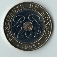 ** 20 FRANCS MONACO 1995 ** - 1960-2001 Nouveaux Francs