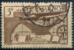 Pays : 315,9 (Maroc : Protectorat Français) Yvert Et Tellier N° :Aé 47 (o) - Poste Aérienne