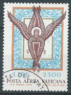 1974 VATICANO USATO POSTA AEREA ANGELO - VV4-2 - Luchtpost