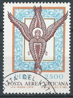 1974 VATICANO USATO POSTA AEREA ANGELO - VV4-5 - Poste Aérienne