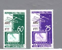 TRIESTE A   1954  INIZIO TELEVISIONE CAT SASS. N°196/97  SERIE COMPLETA NUOVA  MNH** - Ongebruikt