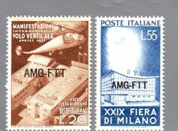 TRIESTE A 1951   FIERA DI MILANO CAT.SASS. N°112/13 SERIE COMPLETA NUOVA MNH** - Ungebraucht