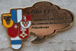 POLICE - POLZEI - SUISSE - SCHWEIZ - CANTONS SUISSE CENTRAL - PASS  UF !! -      (12) - Policia