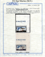 San-Marino-(M.F.)-0093 - 1951 - Sassone: P.A..n.99 (++) MNH - Luchtpost
