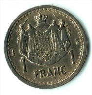 ** 1 FRANC MONACO  BRONZE ALLU.1943 Sans Date SUP - ** - 1922-1949 Louis II