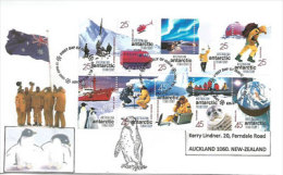 Centenaire De La Présence De L'Australie En Antarctique, Belle Lettre FDC Adressée En Nouvelle-Zélande, Année 2001 - Briefe U. Dokumente