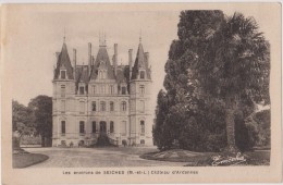 Cpa,environs De Seiches,le Chateau Royal D´ardannes,editeur Mr Chrétien Et Fils,rare,maines Et Loire - Seiches Sur Le Loir