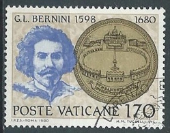 1980 VATICANO USATO BERNINI 170 LIRE - VV3-2 - Usati