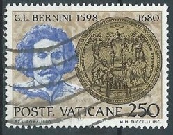 1980 VATICANO USATO BERNINI 250 LIRE - VV3 - Usati