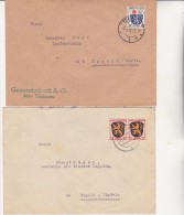 ALLEMAGNE - ZONE FRANCAISE - 2 LETTRES AFFRANCHIES N° 6 ET 9  - 1946 - Other & Unclassified